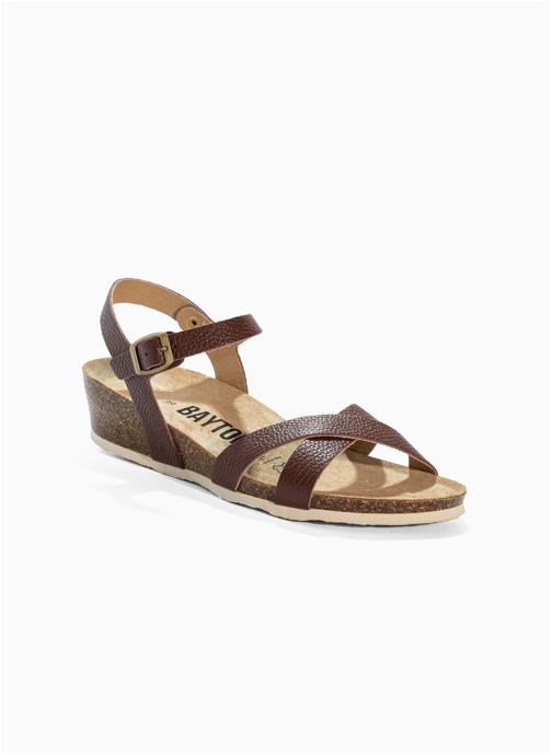 Bayton Mules en cuir CANBERRA femme marron