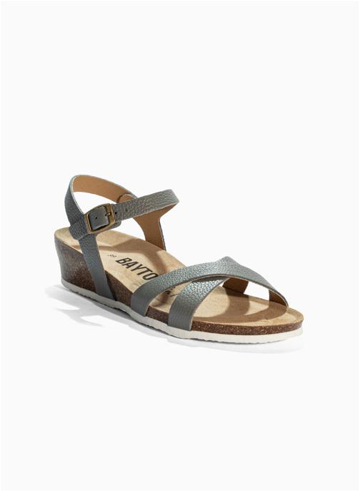Bayton Mules en cuir CANBERRA femme gris