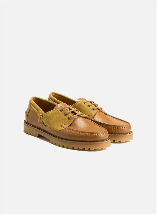 Kost Chaussures bateaux BATEAU STONE G COGNAC+MOUTARDE homme marron