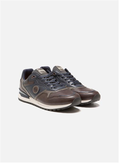 Redskins Baskets basses BASKET OYATO CHATAIGNE+GRIS+MARINE homme marron