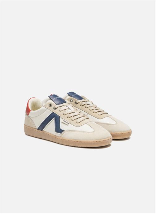 Redskins Baskets basses BASKET ELDORADO ECRU+MARINE+ROUGE homme beige