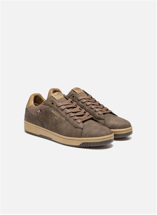 Redskins Baskets basses BASKET GUNRAY MARRON+CAMEL homme marron
