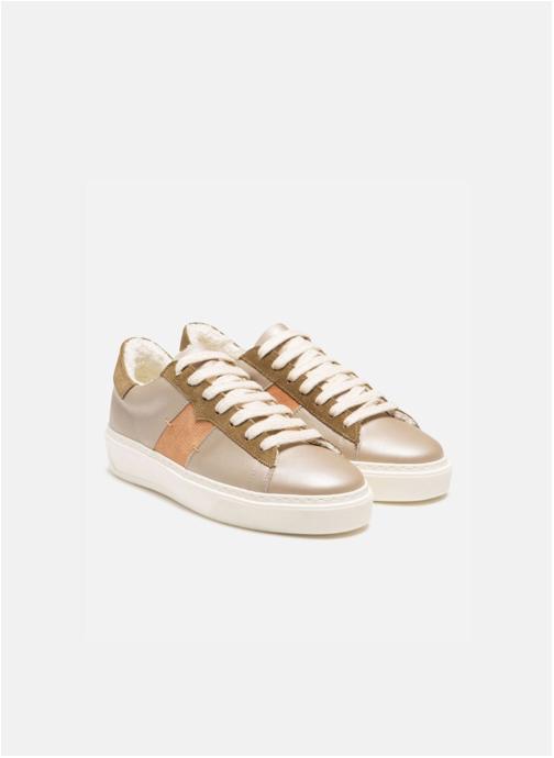 Kost Baskets basses BASKET SWANKY F FB BEIGE+TAUPE+PECHE femme beige