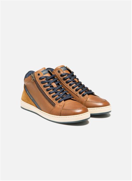 Redskins Baskets basses BASKET DECKER COGNAC+MARINE homme marron