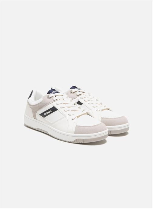 Redskins Baskets basses BASKET GANDHI 2 BLANC+GRIS+MARINE homme blanc