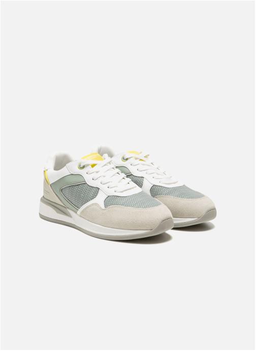 Redskins Baskets basses BASKET PAILLONI GRIS+VERT+BLANC homme gris