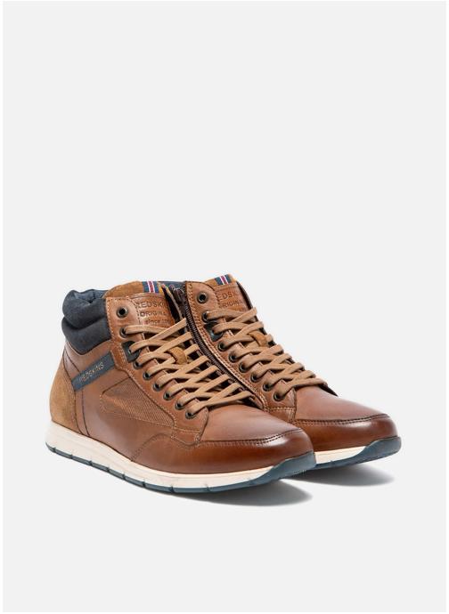 Redskins Baskets basses BASKET ZOUKI COGNAC+MARINE homme marron