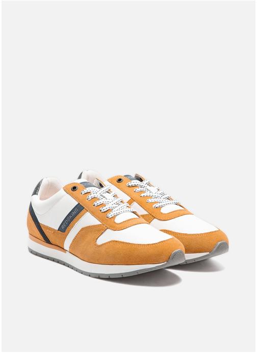 Redskins Baskets basses BASKET NIXORI ORANGE+BLANC+MARINE homme orange