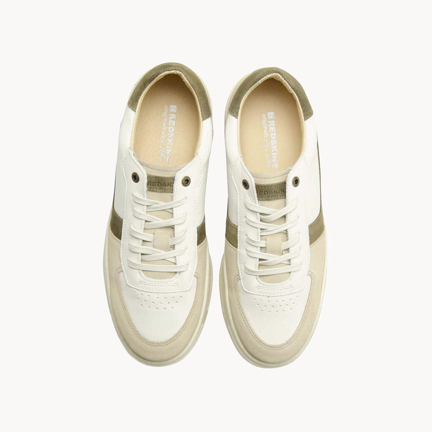 Baskets basses BASKET JONAVA ECRU+KAKI homme beige Redskins Baskets basses BASKET JONAVA ECRU+KAKI homme beige Beige