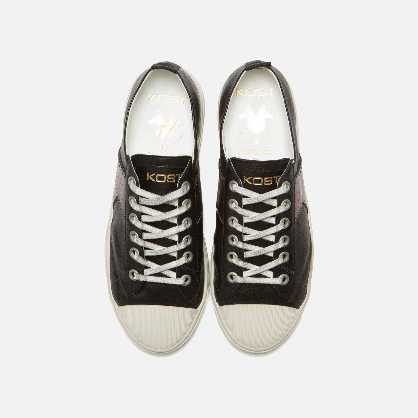 Baskets basses BASKET BACKSTAGE L4 NOIR+BRONZE homme noir Kost Baskets basses BASKET BACKSTAGE L4 NOIR+BRONZE homme noir Noir