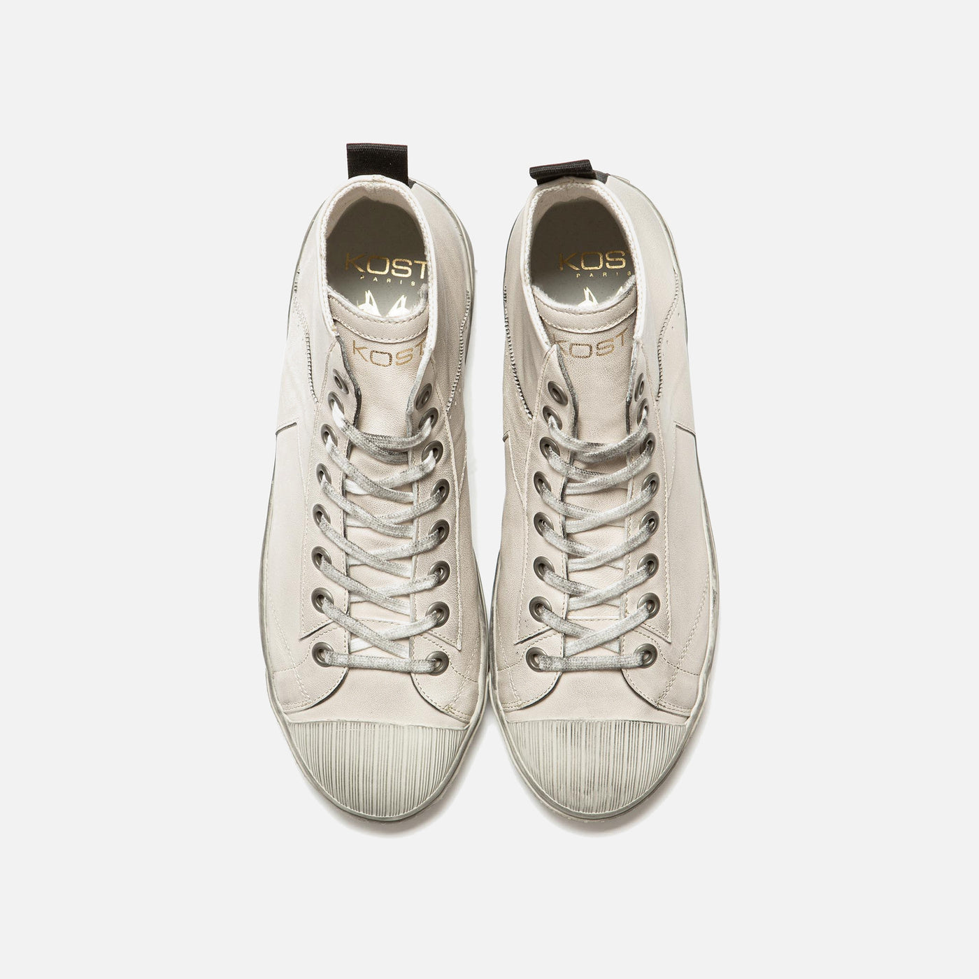 Baskets basses BASKET BACKSTAGE H3 ECRU homme blanc Kost Baskets basses BASKET BACKSTAGE H3 ECRU homme blanc Blanc