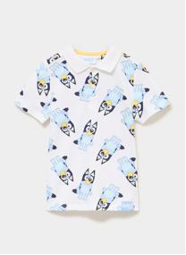 Polos SHL_CHICHI_BLUEY garçon blanc