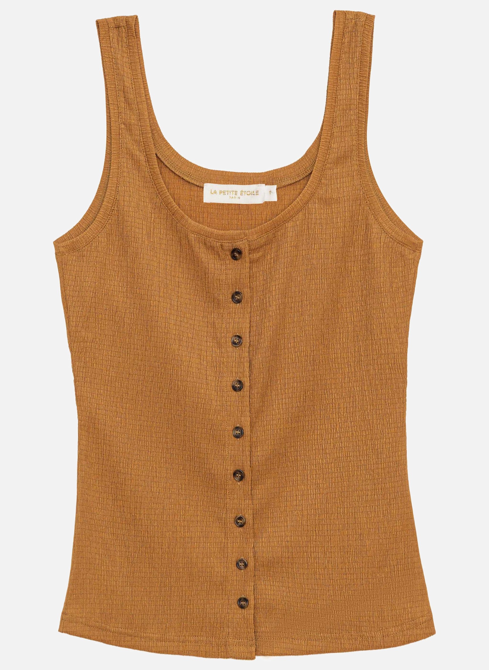 Débardeurs Débardeur - DARCIA - 15-camel femme marron La Petite Etoile Débardeurs Débardeur - DARCIA - 15-camel femme marron Camel