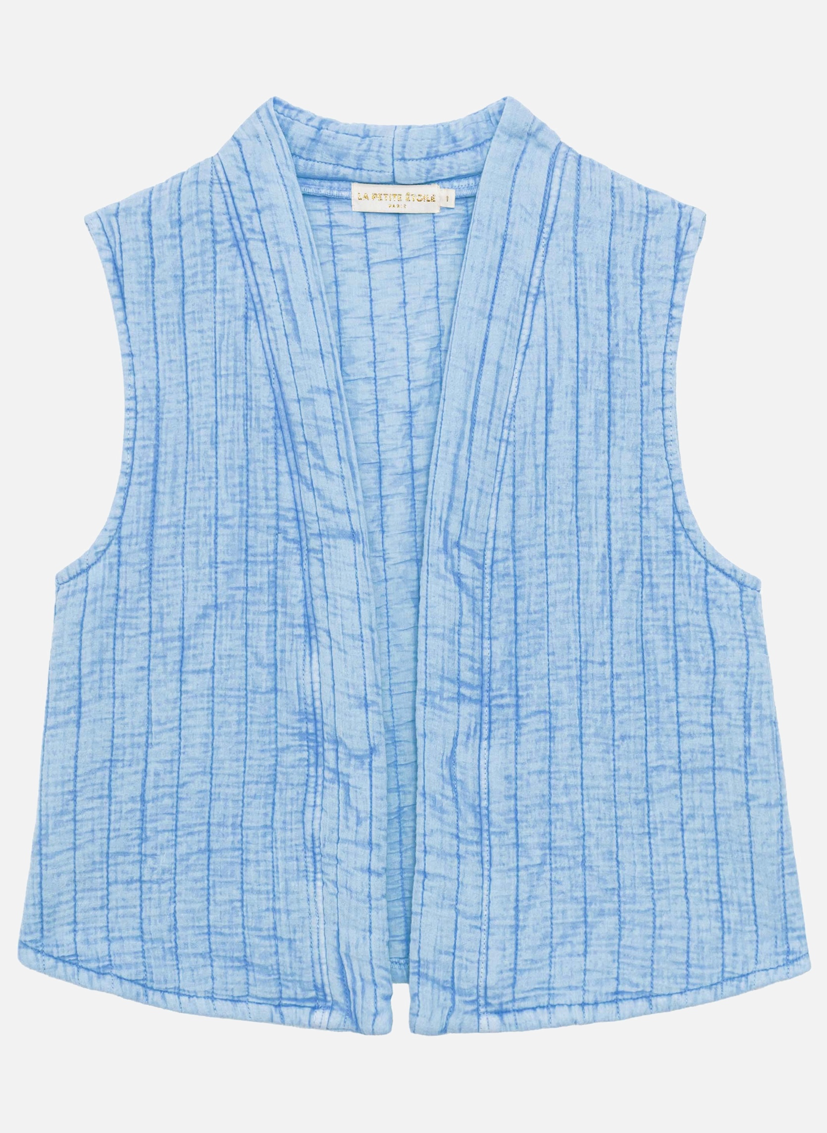 Gilets Gilet - VIVIE - 60-jaune femme bleu La Petite Etoile Gilets Gilet - VIVIE - 60-jaune femme bleu Bleu ciel