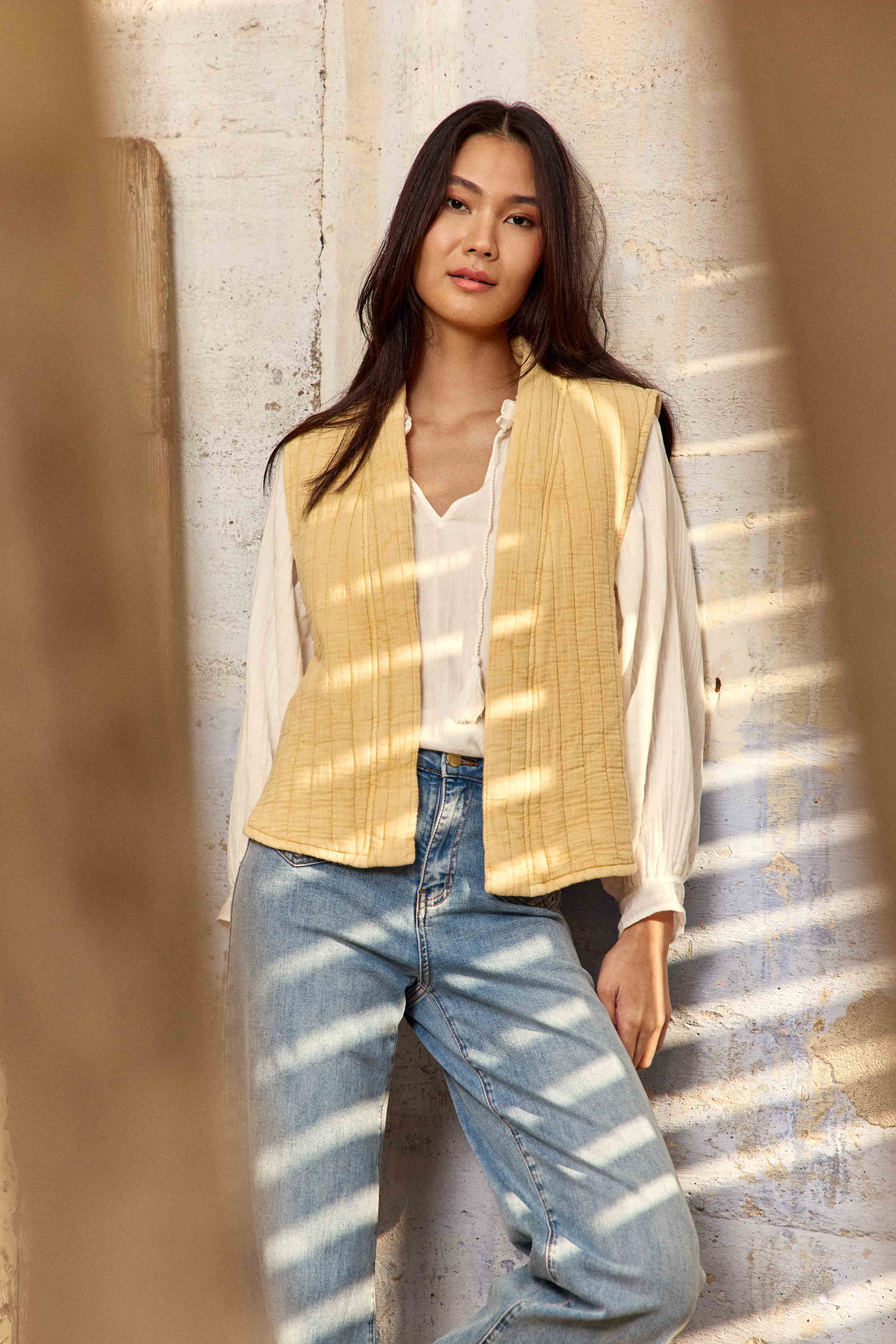 Gilets Gilet - VIVIE - 60-jaune femme jaune La Petite Etoile Gilets Gilet - VIVIE - 60-jaune femme jaune Jaune