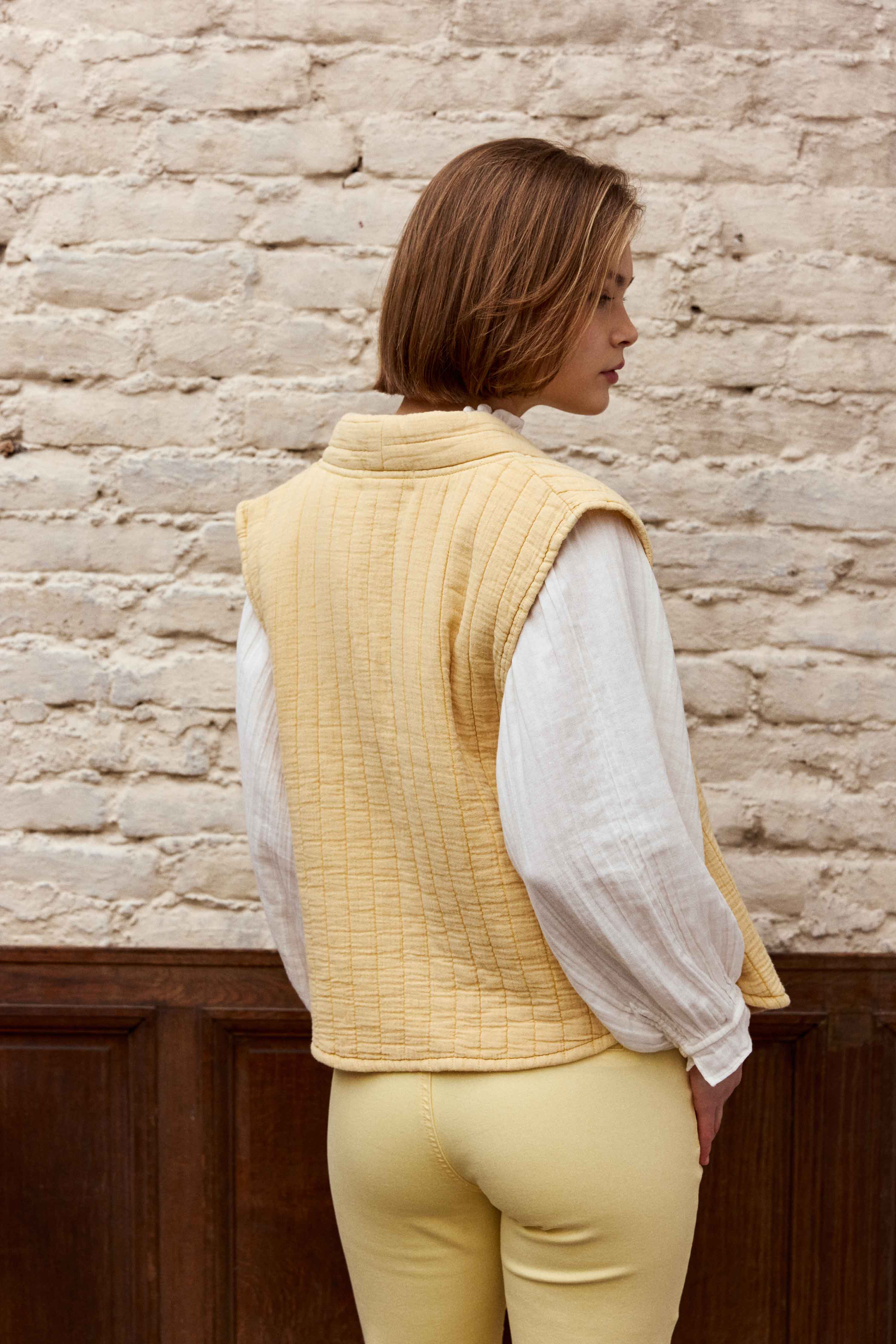Gilets Gilet - VIVIE - 60-jaune femme jaune La Petite Etoile Gilets Gilet - VIVIE - 60-jaune femme jaune Jaune