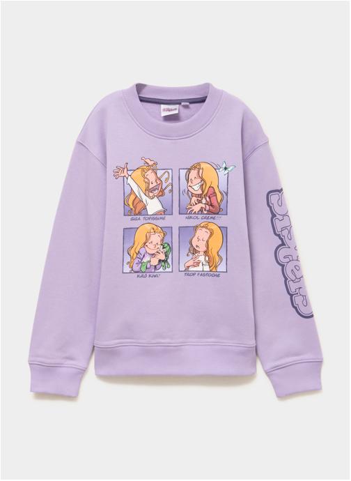 LES SISTERS Sweats à capuche Sweat - SUN_EZ61240.F11 fille violet