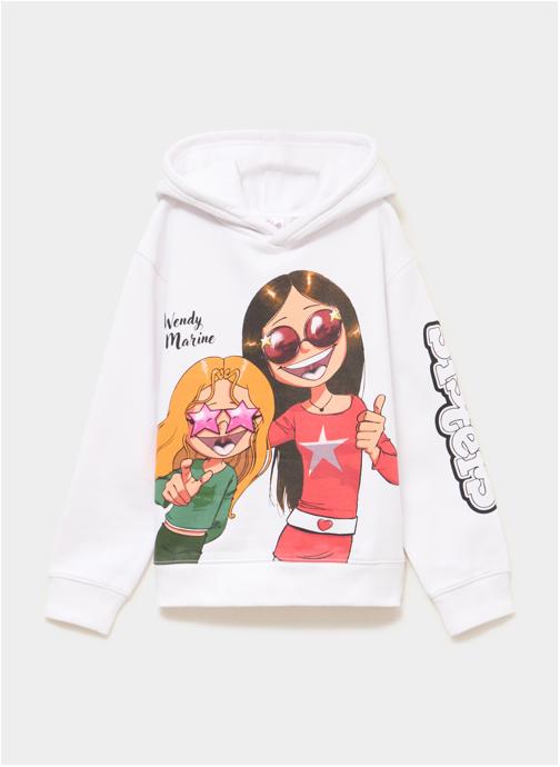 LES SISTERS Sweats à capuche Sweat - SUN_EZ61241.F11 fille blanc
