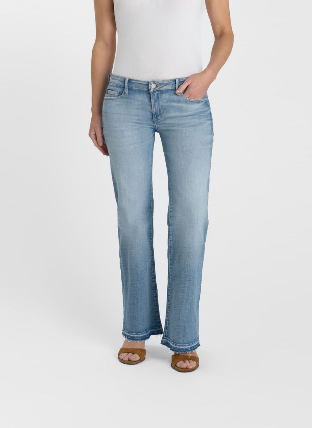 Jeans droit Jeans flare Blue femme bleu Le temps des cerises Jeans droit Jeans flare Blue femme bleu Bleu