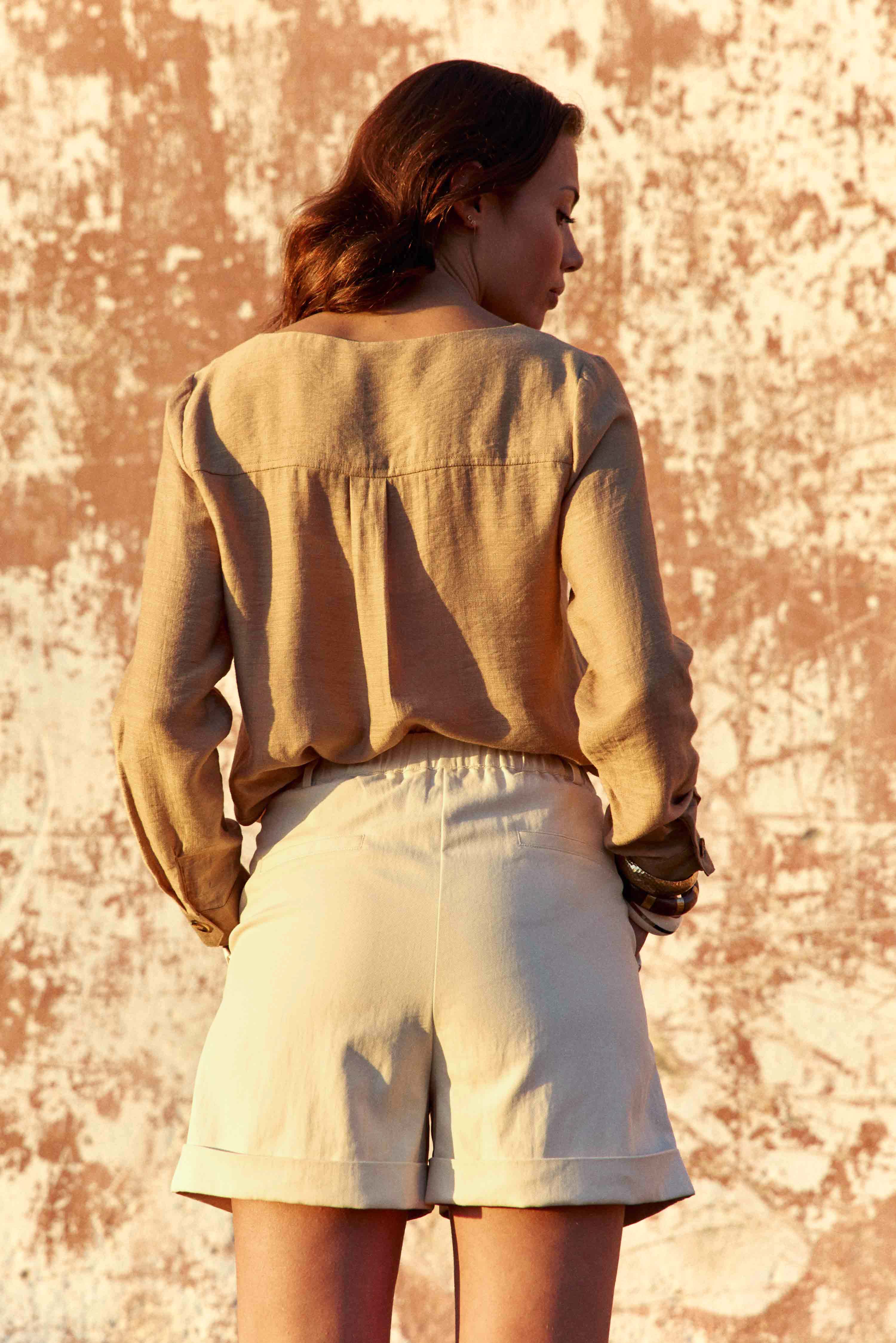 Shorts Short - SHARON - 15-camel femme beige La Petite Etoile Shorts Short - SHARON - 15-camel femme beige Beige