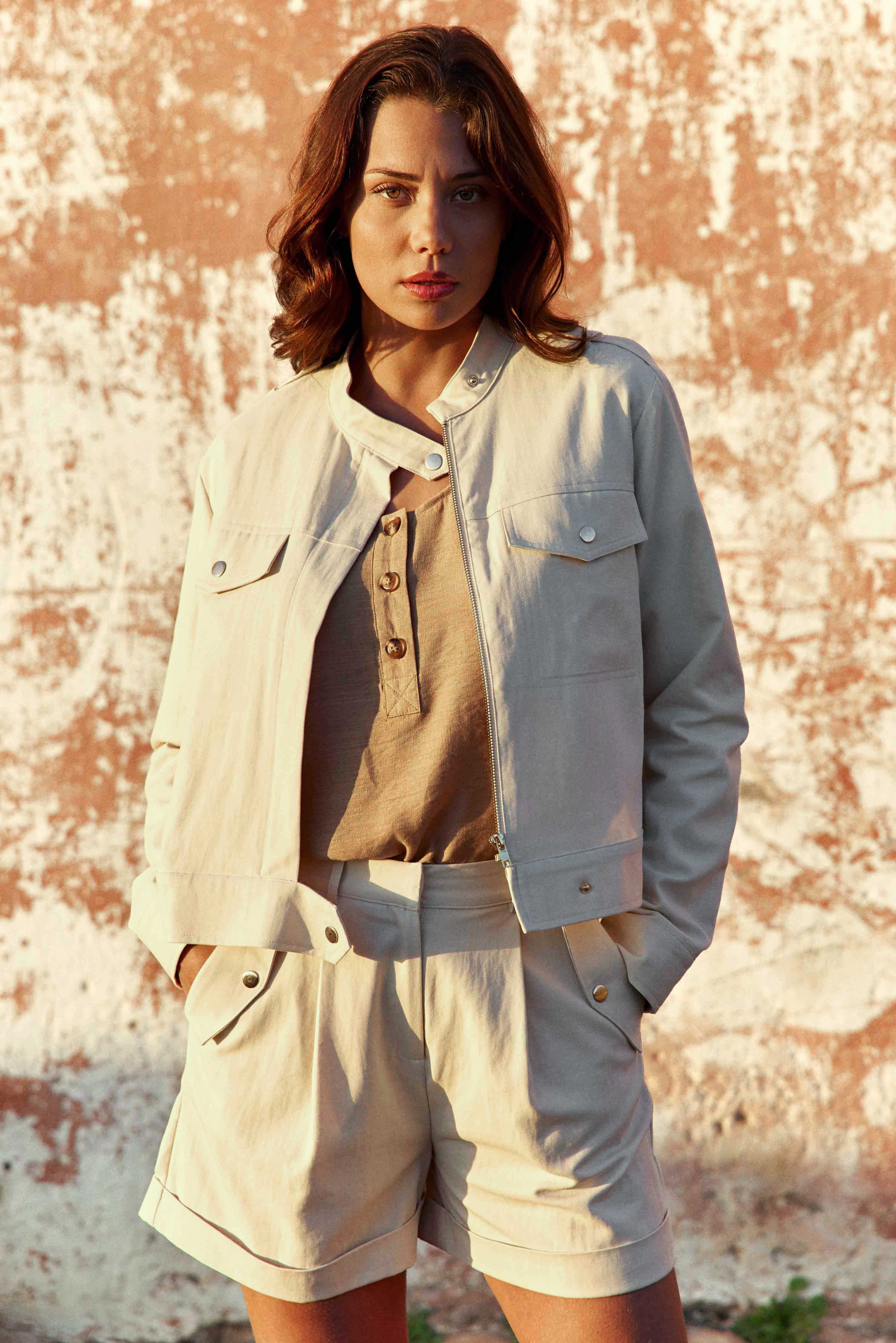 Shorts Short - SHARON - 15-camel femme beige La Petite Etoile Shorts Short - SHARON - 15-camel femme beige Beige