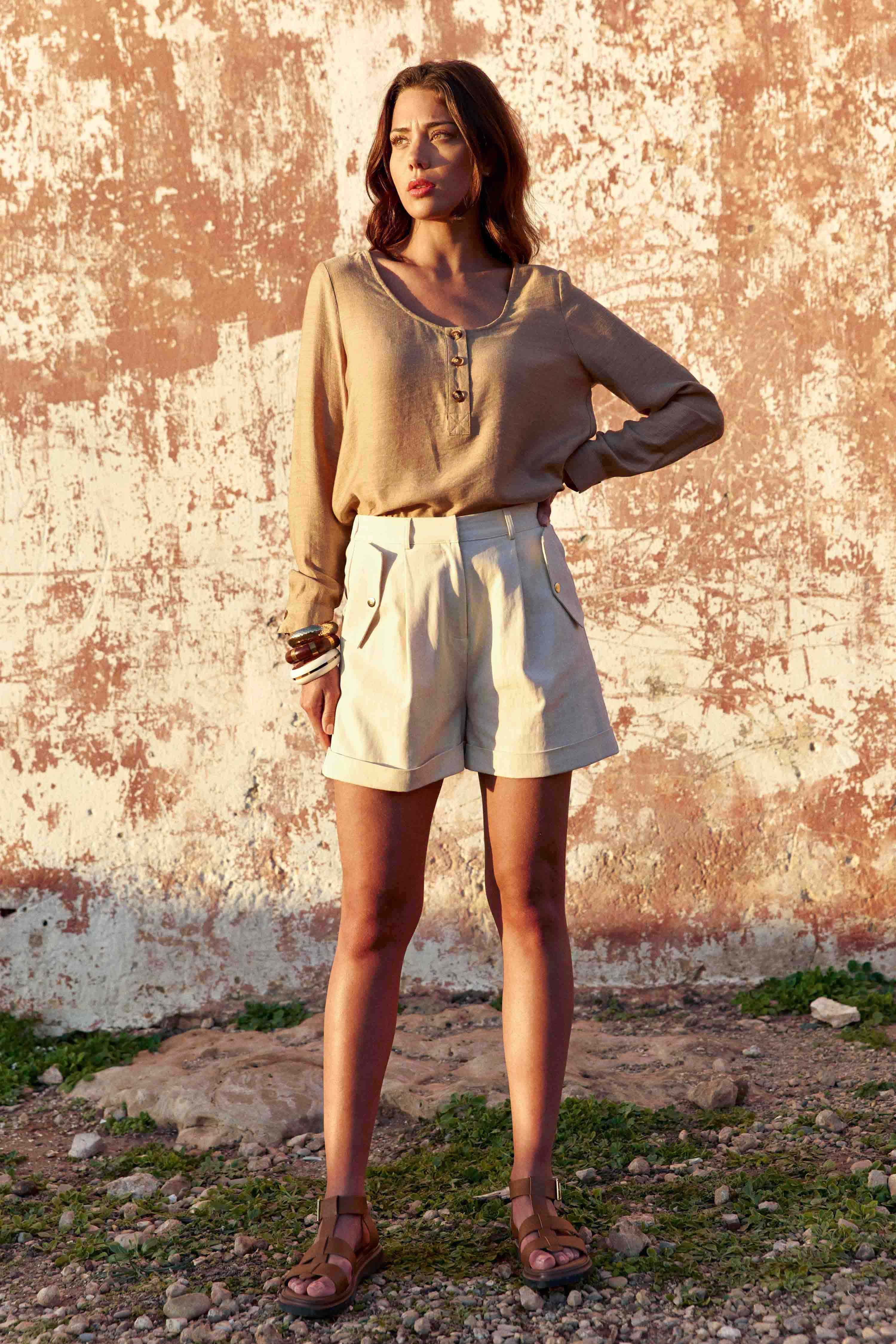 Blouses Blouse - BEVIN - 15-camel femme marron La Petite Etoile Blouses Blouse - BEVIN - 15-camel femme marron Camel