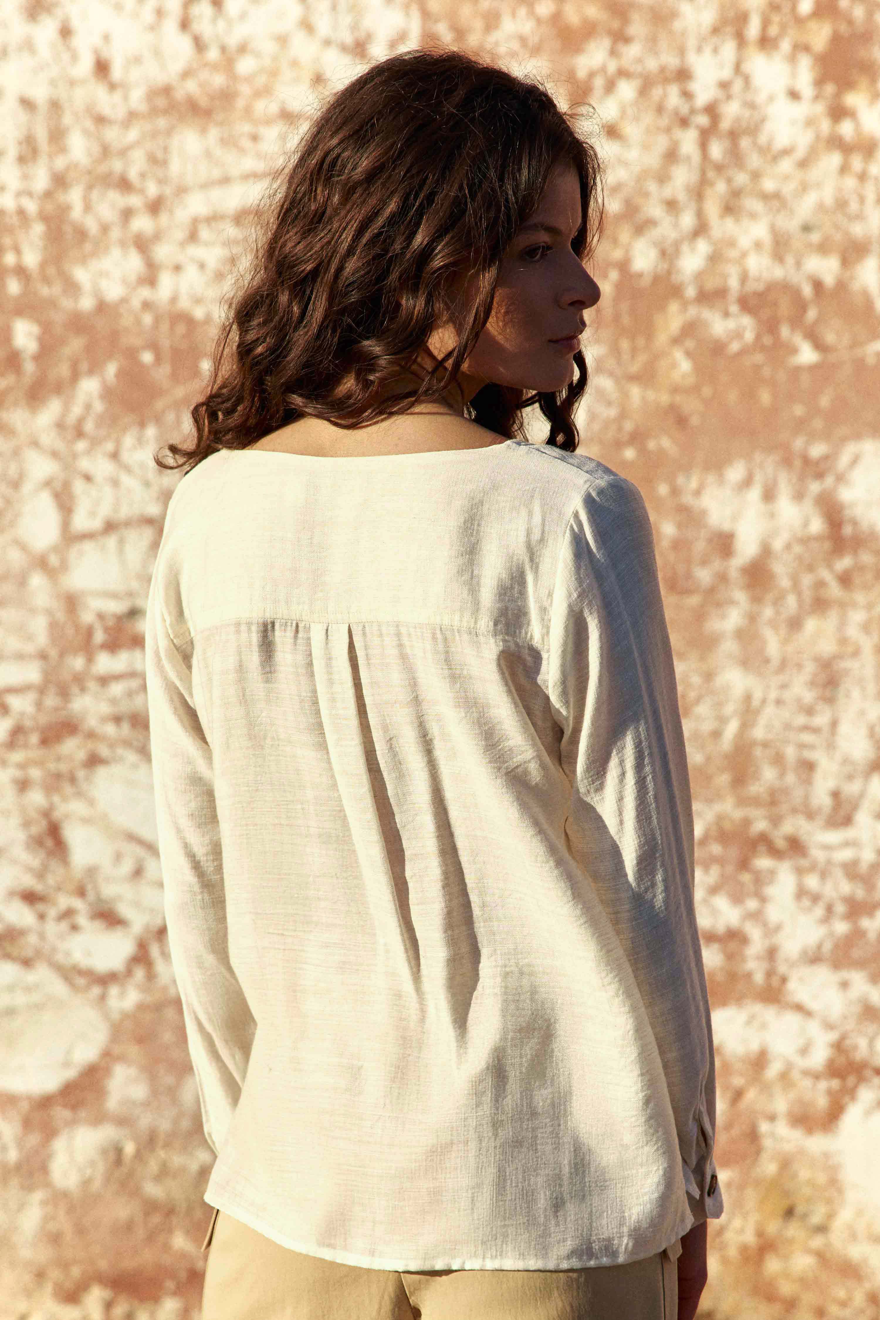 Blouses Blouse - BEVIN - 15-camel femme beige La Petite Etoile Blouses Blouse - BEVIN - 15-camel femme beige Beige