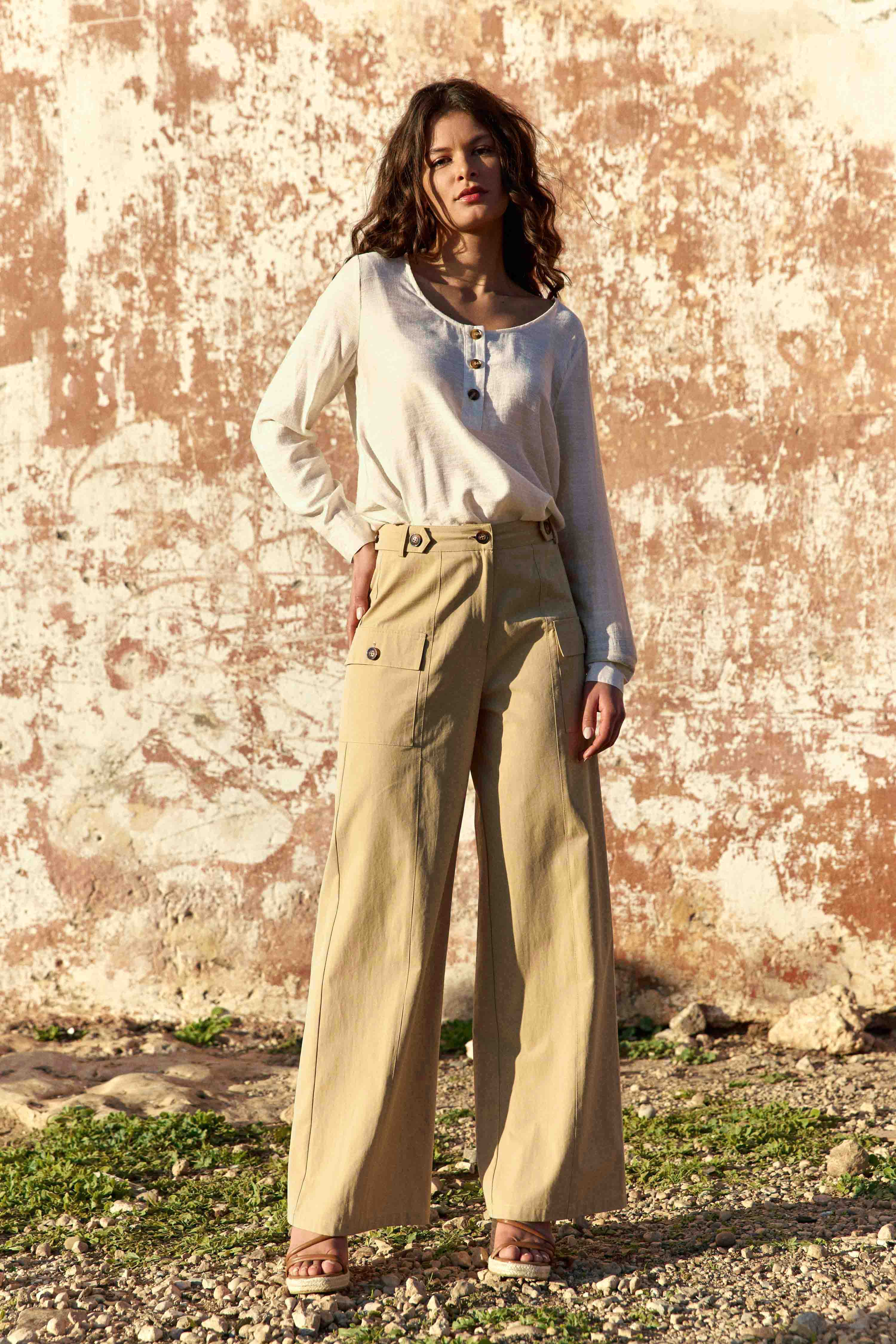 Blouses Blouse - BEVIN - 15-camel femme beige La Petite Etoile Blouses Blouse - BEVIN - 15-camel femme beige Beige