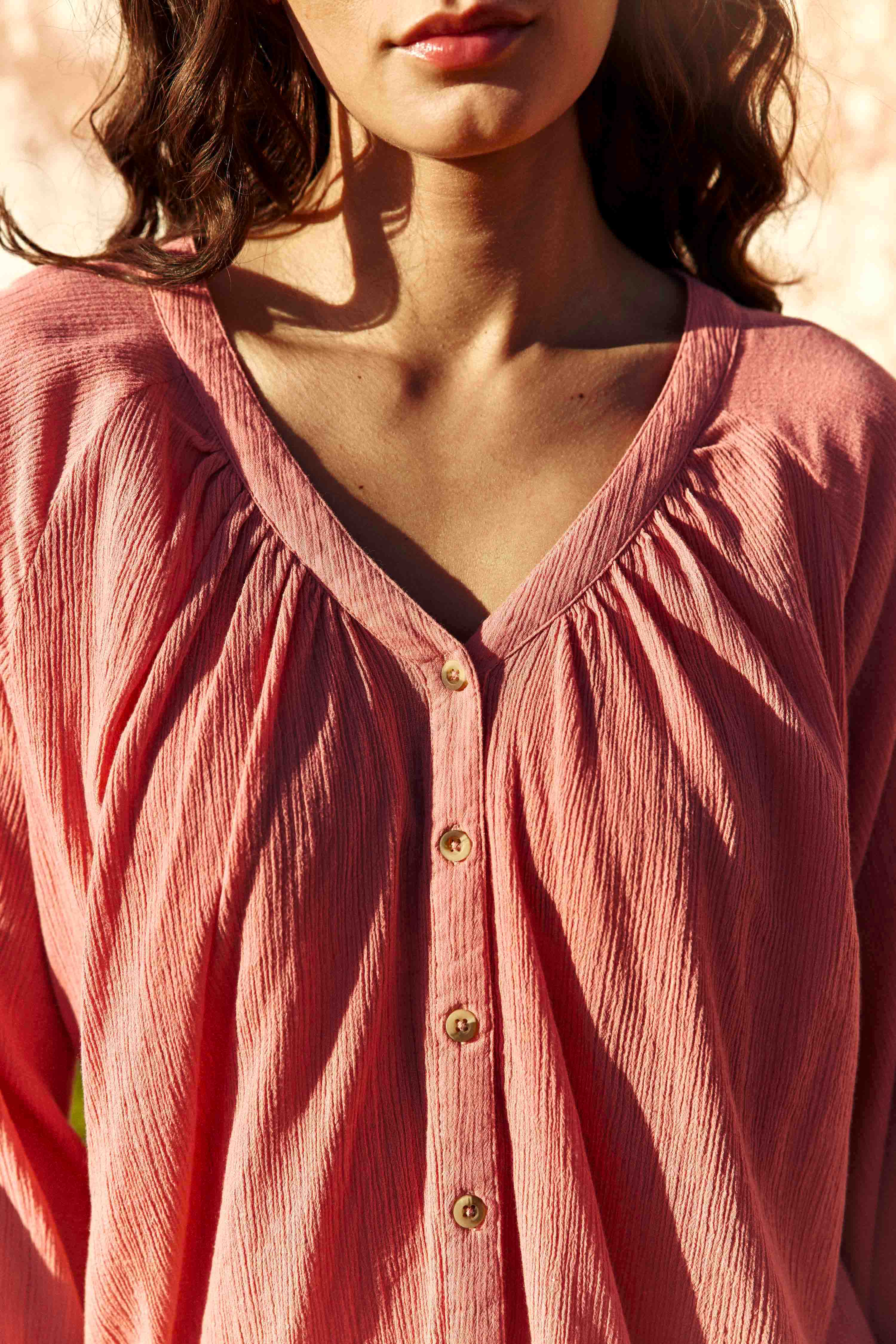 Blouses Blouse - BERTINA - 13-beige femme rose La Petite Etoile Blouses Blouse - BERTINA - 13-beige femme rose Vieux rose