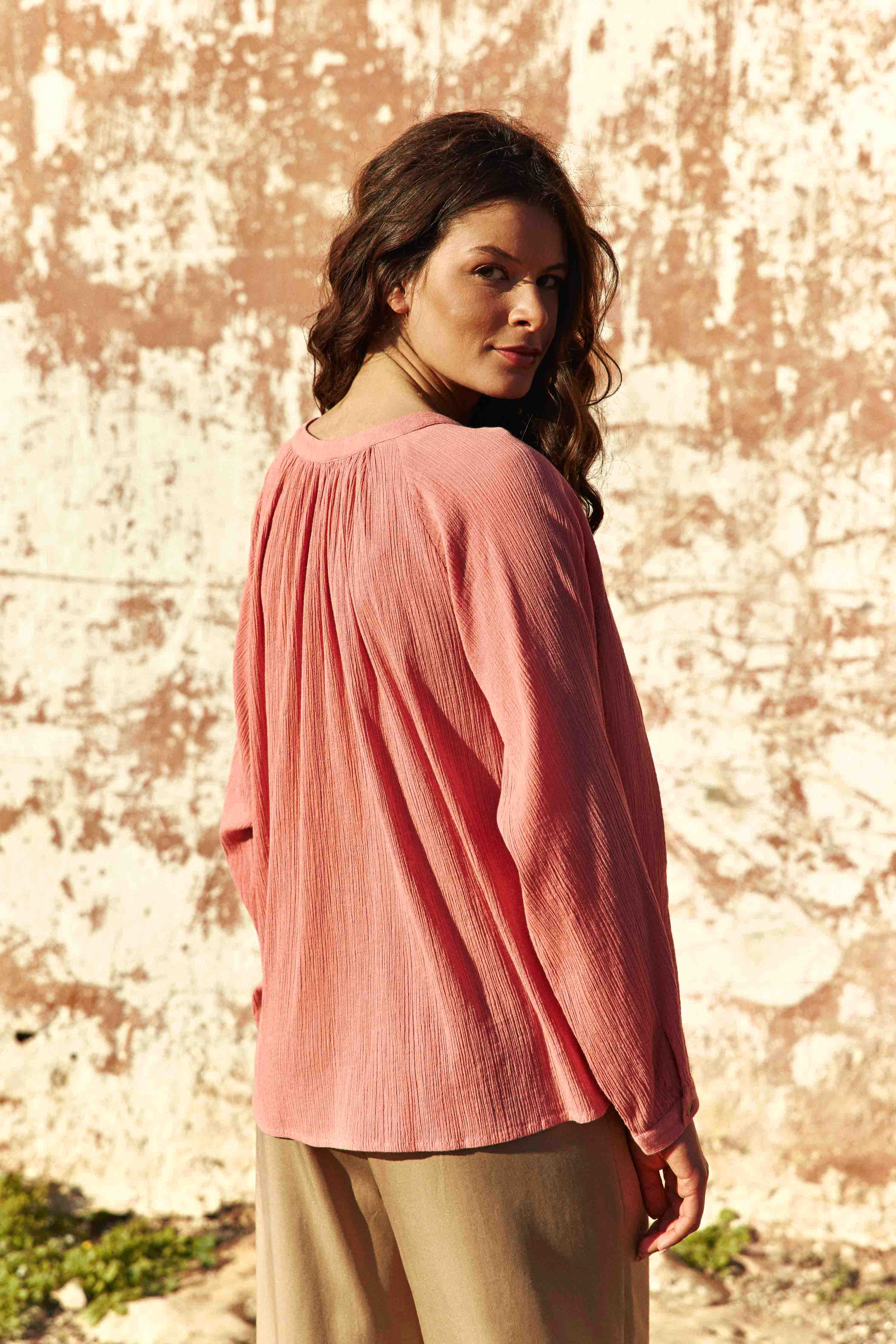 Blouses Blouse - BERTINA - 13-beige femme rose La Petite Etoile Blouses Blouse - BERTINA - 13-beige femme rose Vieux rose