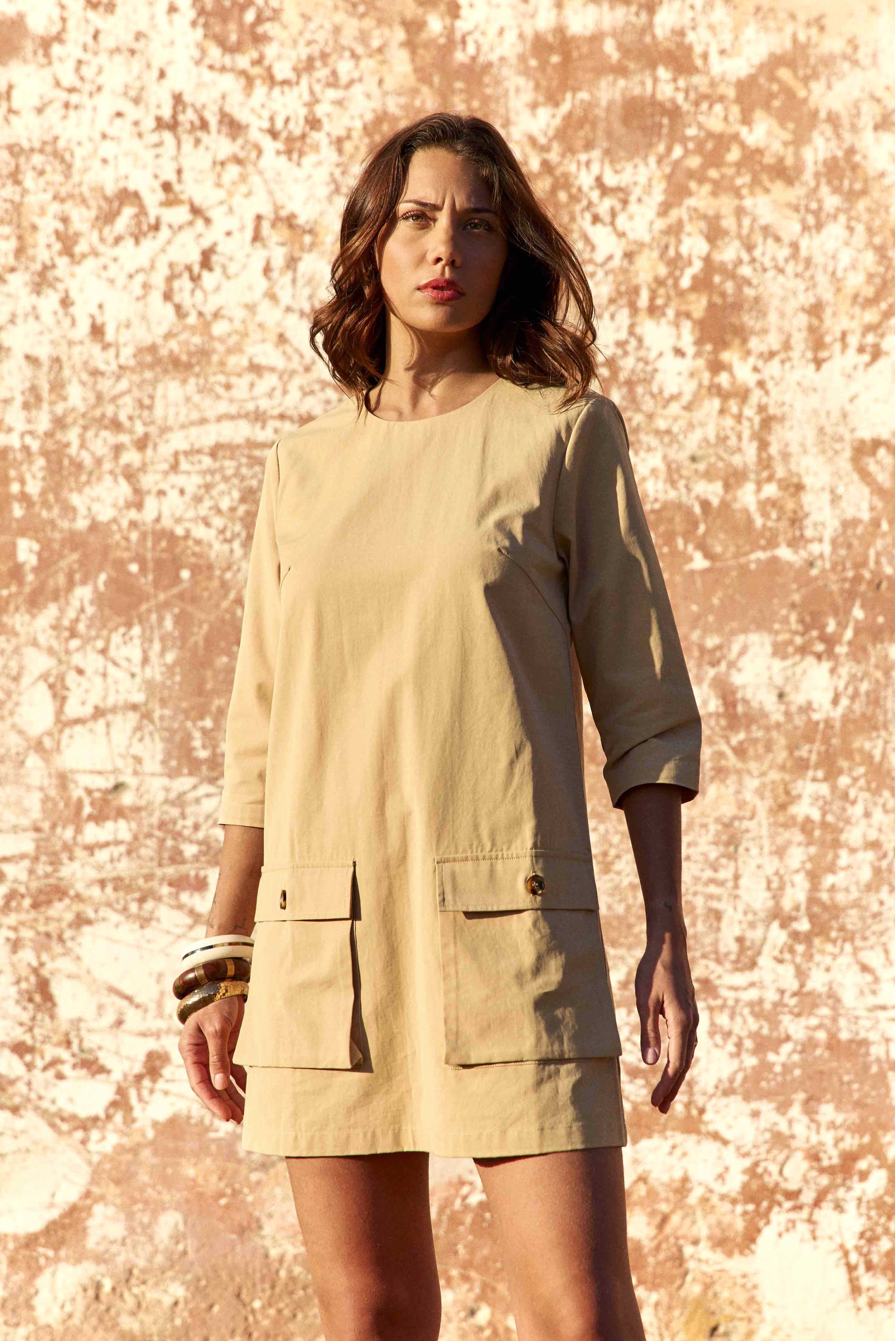 Robes Robe - ROMEA - 15-camel femme marron La Petite Etoile Robes Robe - ROMEA - 15-camel femme marron Camel