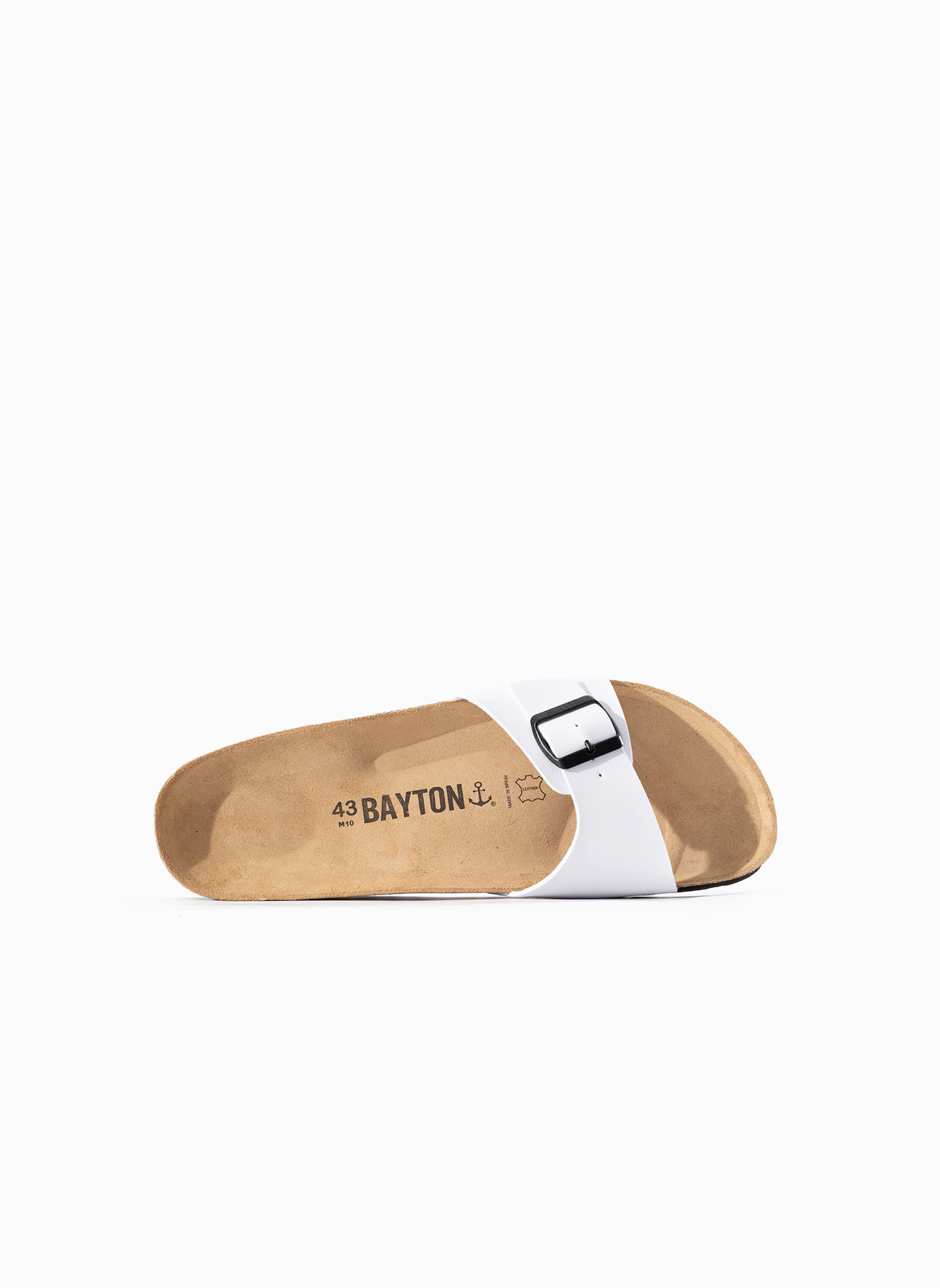 Mules ZEPHYR homme blanc Bayton Mules ZEPHYR homme blanc Blanc