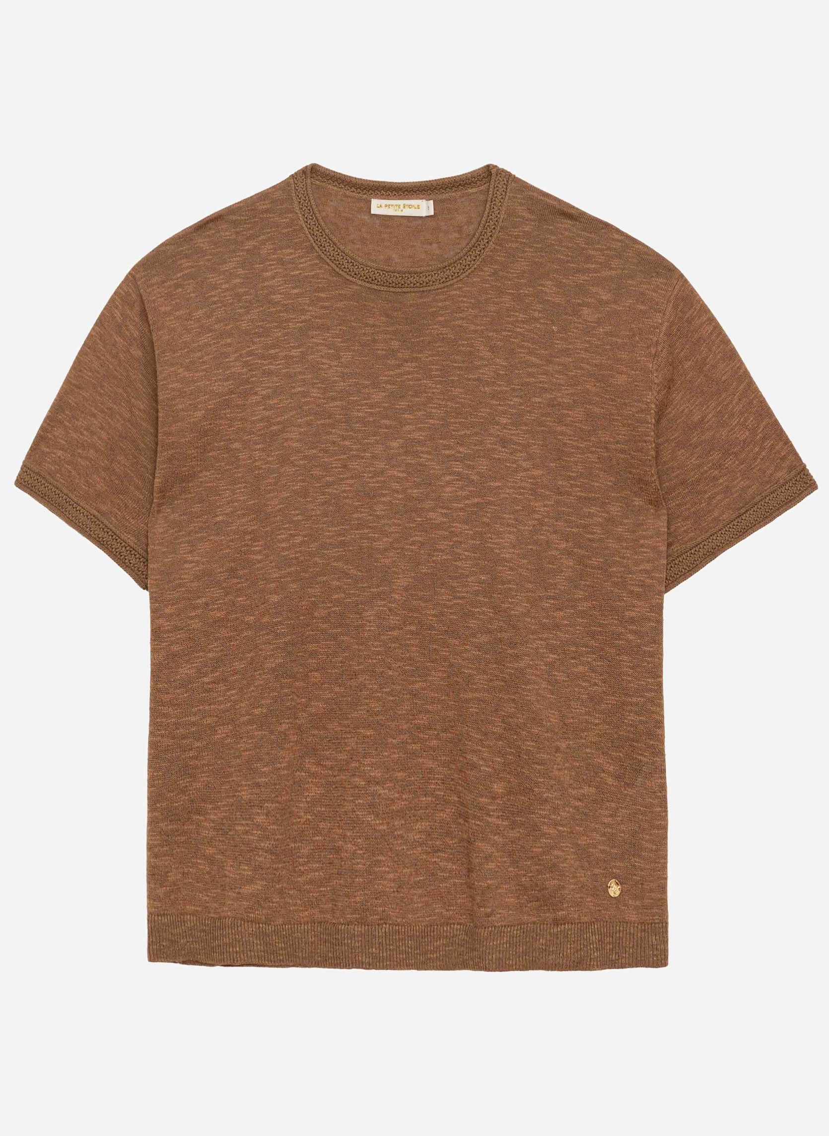 Tee-shirts T-shirt - MIRLEY - 13-beige femme marron La Petite Etoile Tee-shirts T-shirt - MIRLEY - 13-beige femme marron Camel