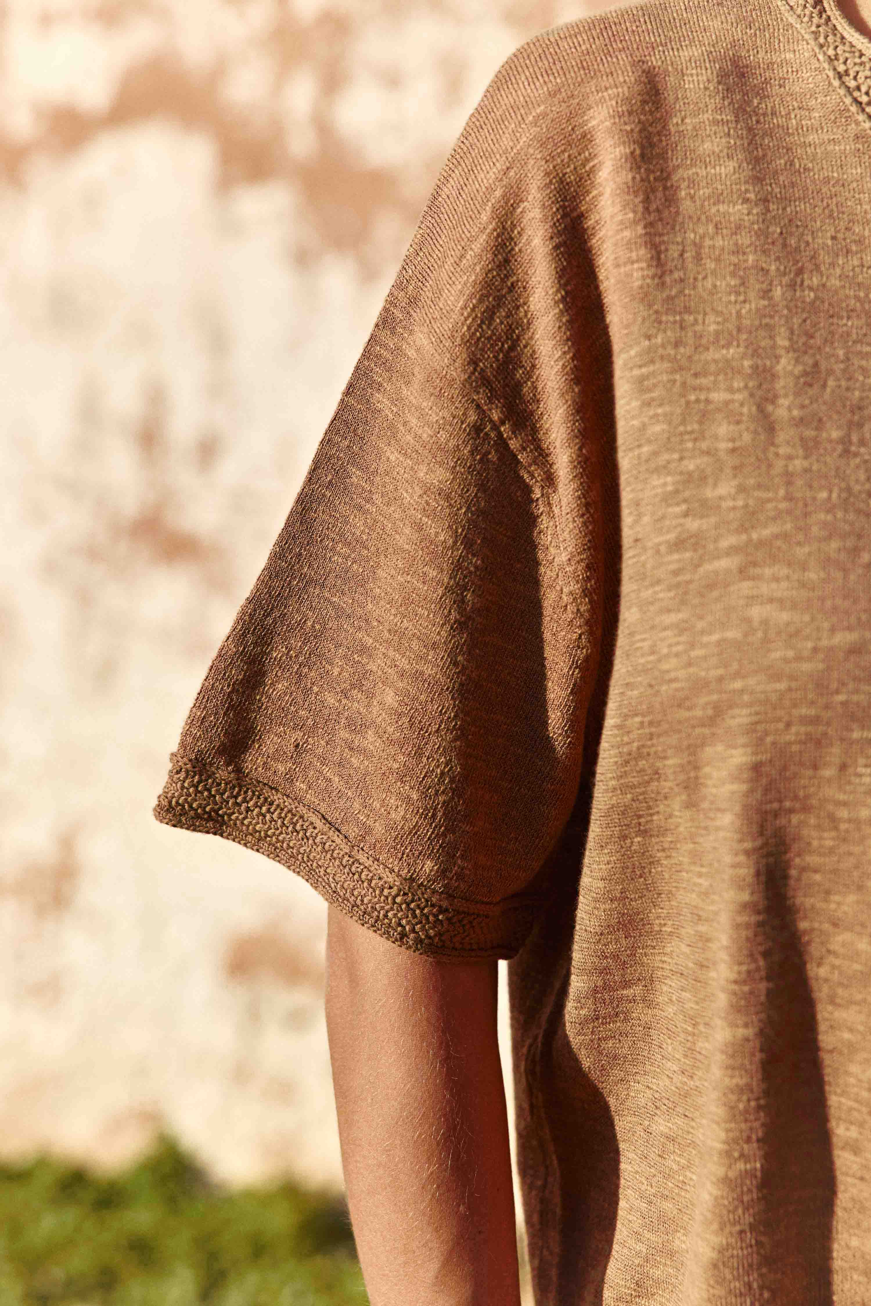 Tee-shirts T-shirt - MIRLEY - 13-beige femme marron La Petite Etoile Tee-shirts T-shirt - MIRLEY - 13-beige femme marron Camel