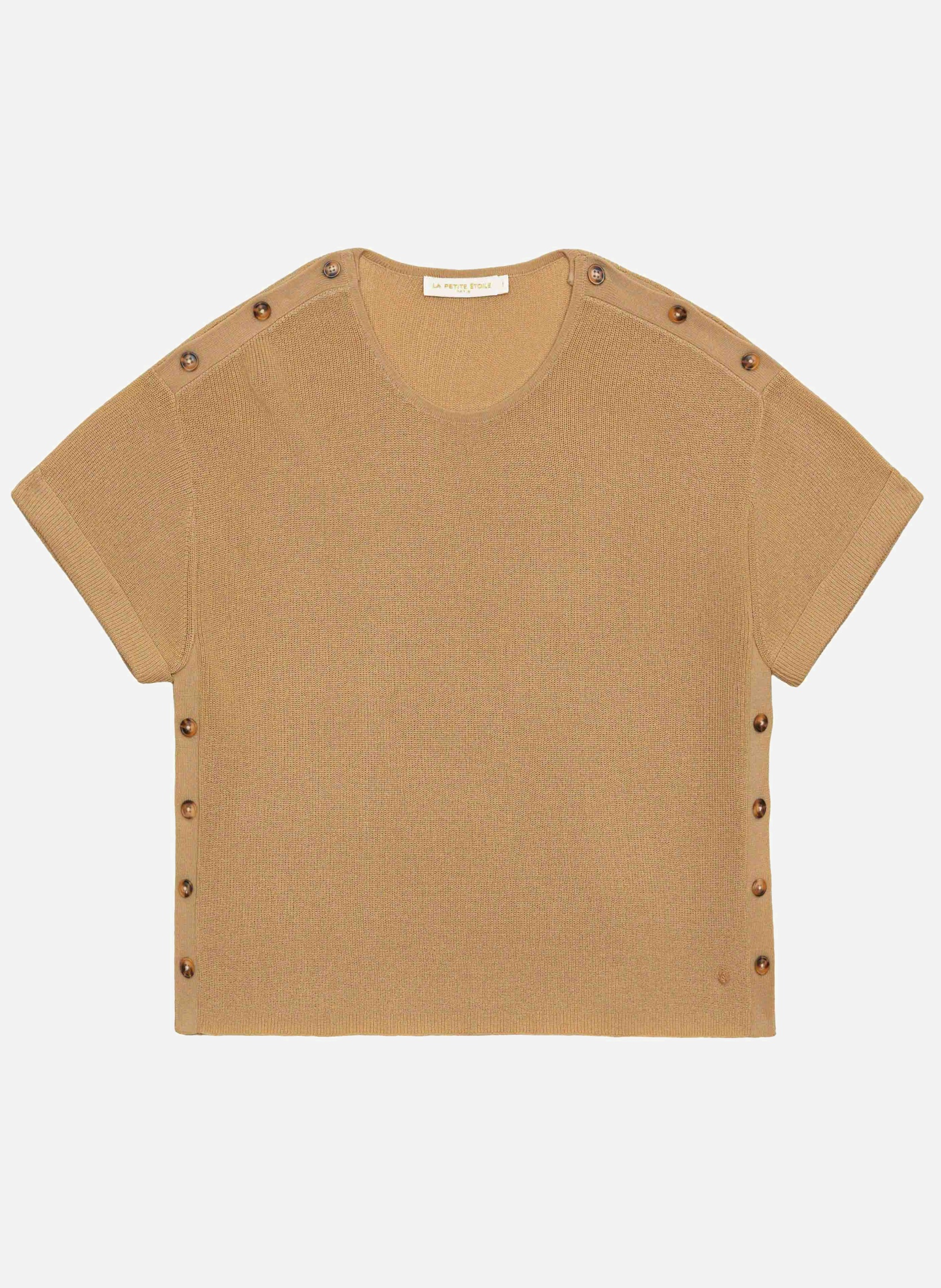 Tee-shirts T-shirt - MAU - 15-camel femme marron La Petite Etoile Tee-shirts T-shirt - MAU - 15-camel femme marron Camel
