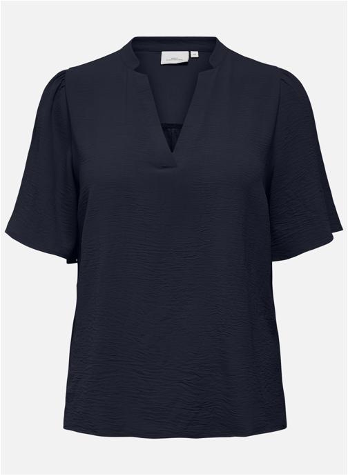 ONLY CARMAKOMA Tops T-shirt coton biologique ajustée - 15343736 femme bleu