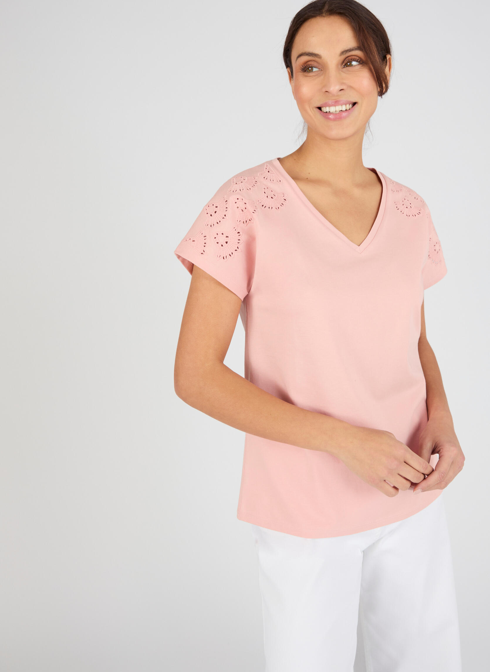 Tee-shirts 84537 femme rose Damart Tee-shirts 84537 femme rose Rose