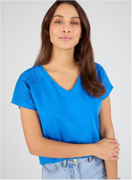 Damart Tee-shirts 84537 femme bleu