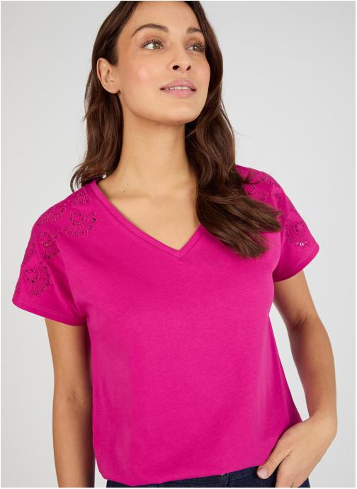 Damart Tee-shirts 84537 femme violet
