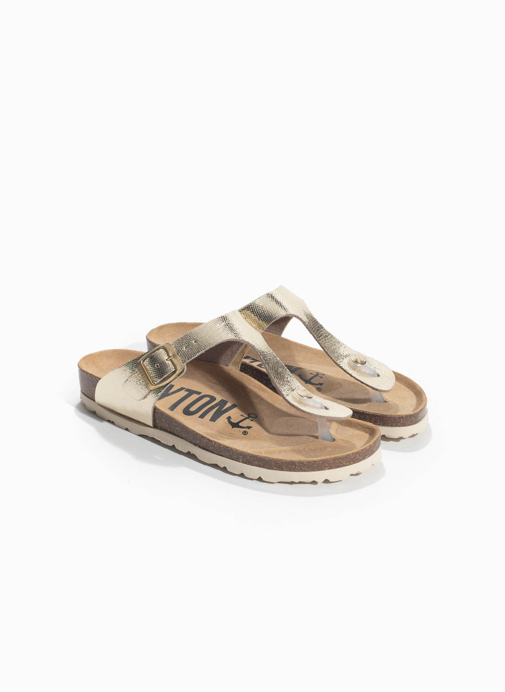 Sandales MERCURE femme or et bronze Bayton Sandales MERCURE femme or et bronze Or