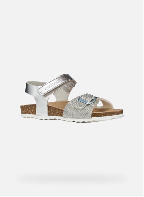 Geox Sandales J ADRIEL GIRL fille argent