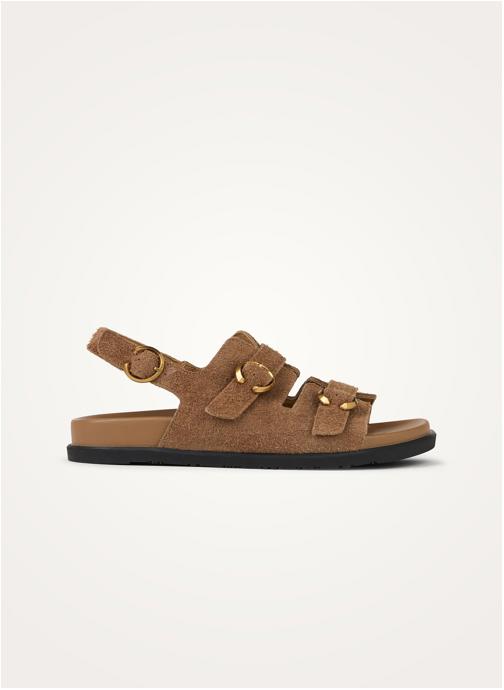 Vanessa Wu Sandales HAILEY Double femme marron