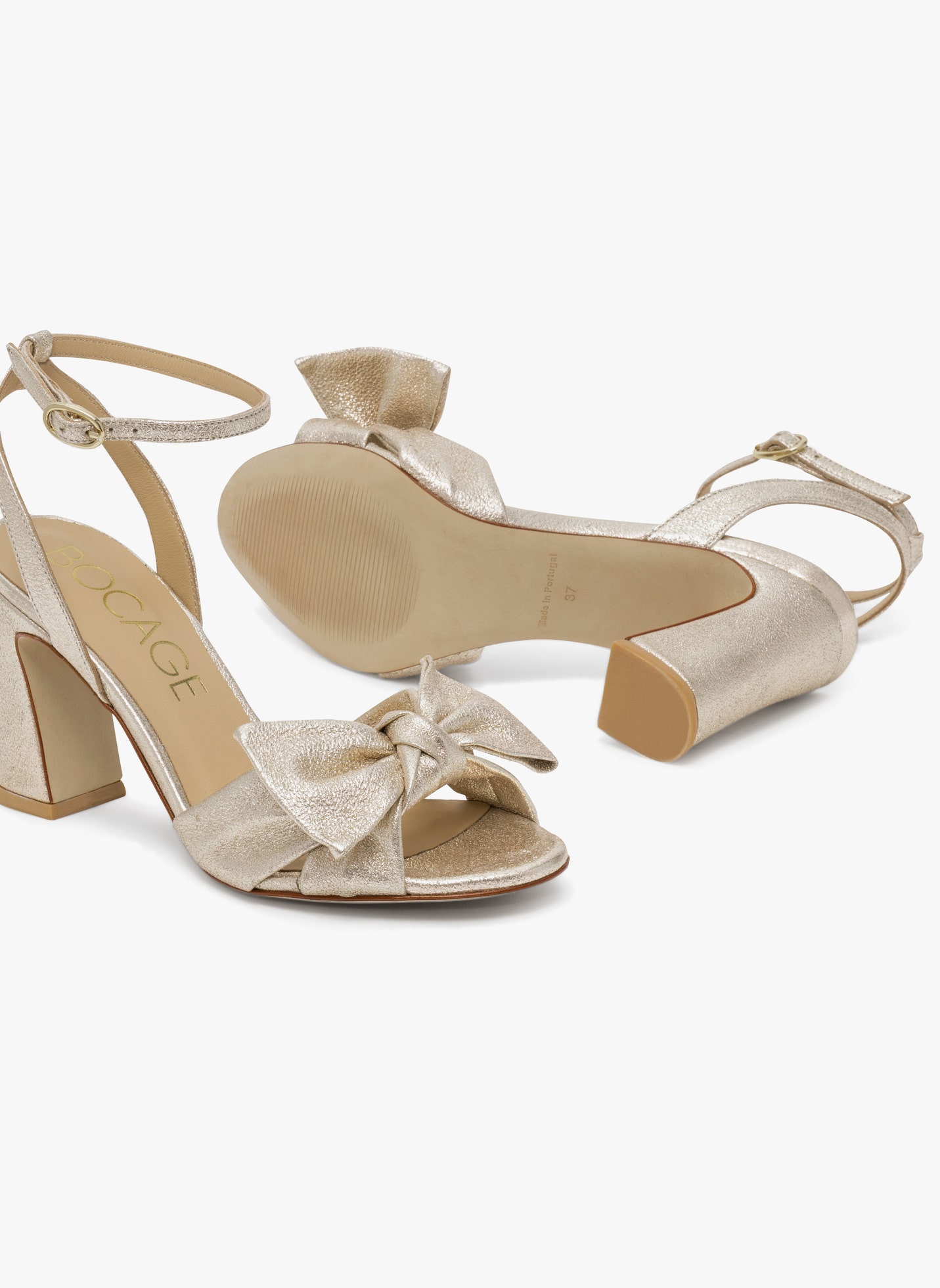Sandales PIVOINE femme or et bronze Bocage Sandales PIVOINE femme or et bronze Or