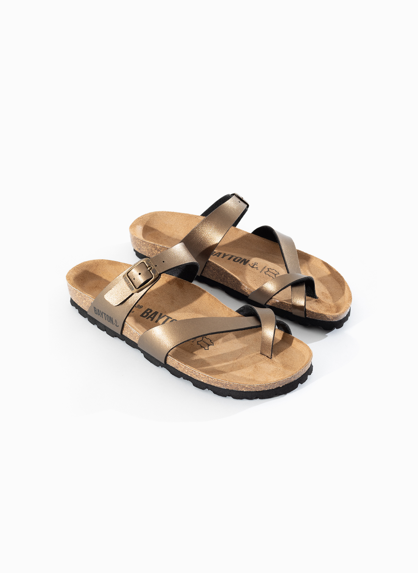 Sandales DIANE femme or et bronze Bayton Sandales DIANE femme or et bronze Or