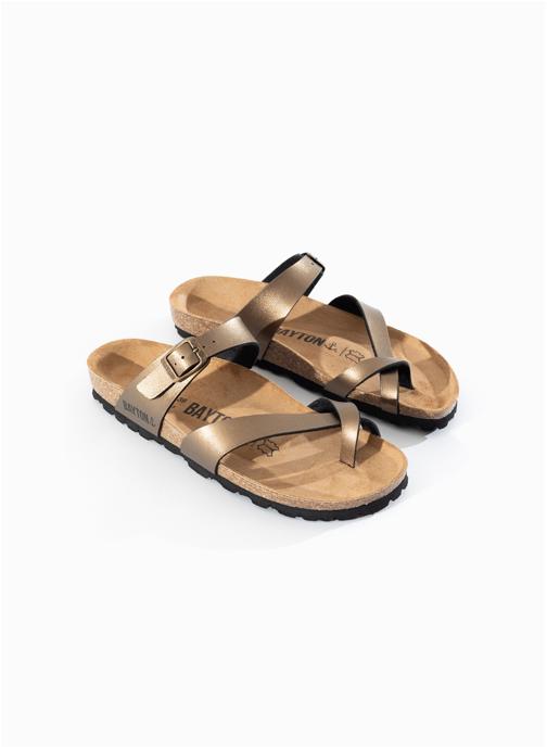 Bayton Sandales DIANE femme or et bronze