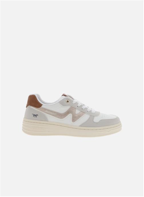 MUSTANG Baskets basses Tennis talon plat femme blanc