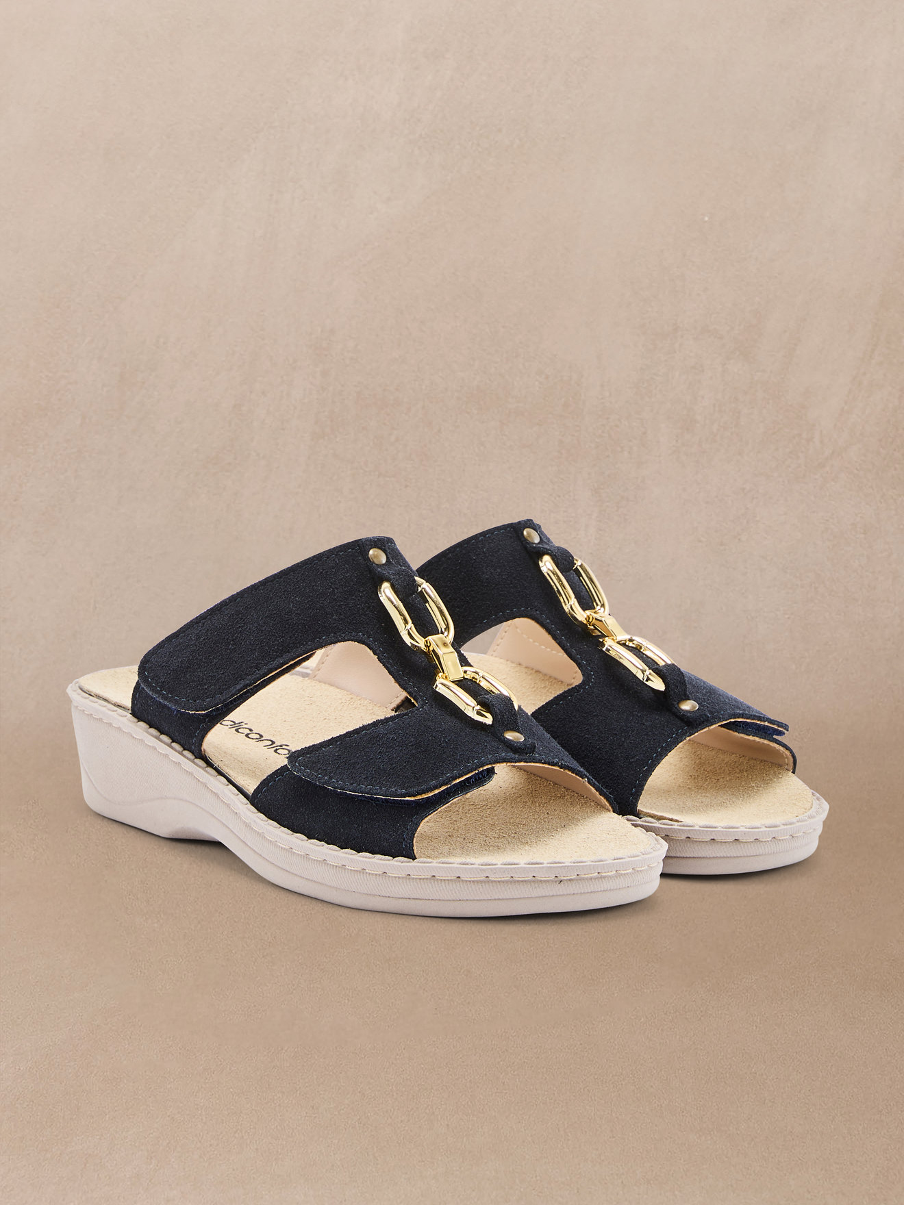 Mules MULES femme bleu Pediconfort Mules MULES femme bleu Bleu marine
