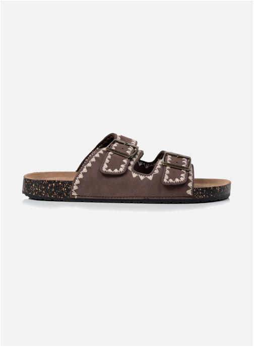 Isotoner Sandales Mules sandales Femme double bride Chocolat femme marron