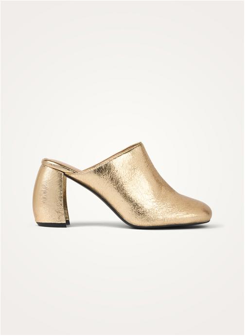 Vanessa Wu Mules LUNA Bold femme or et bronze