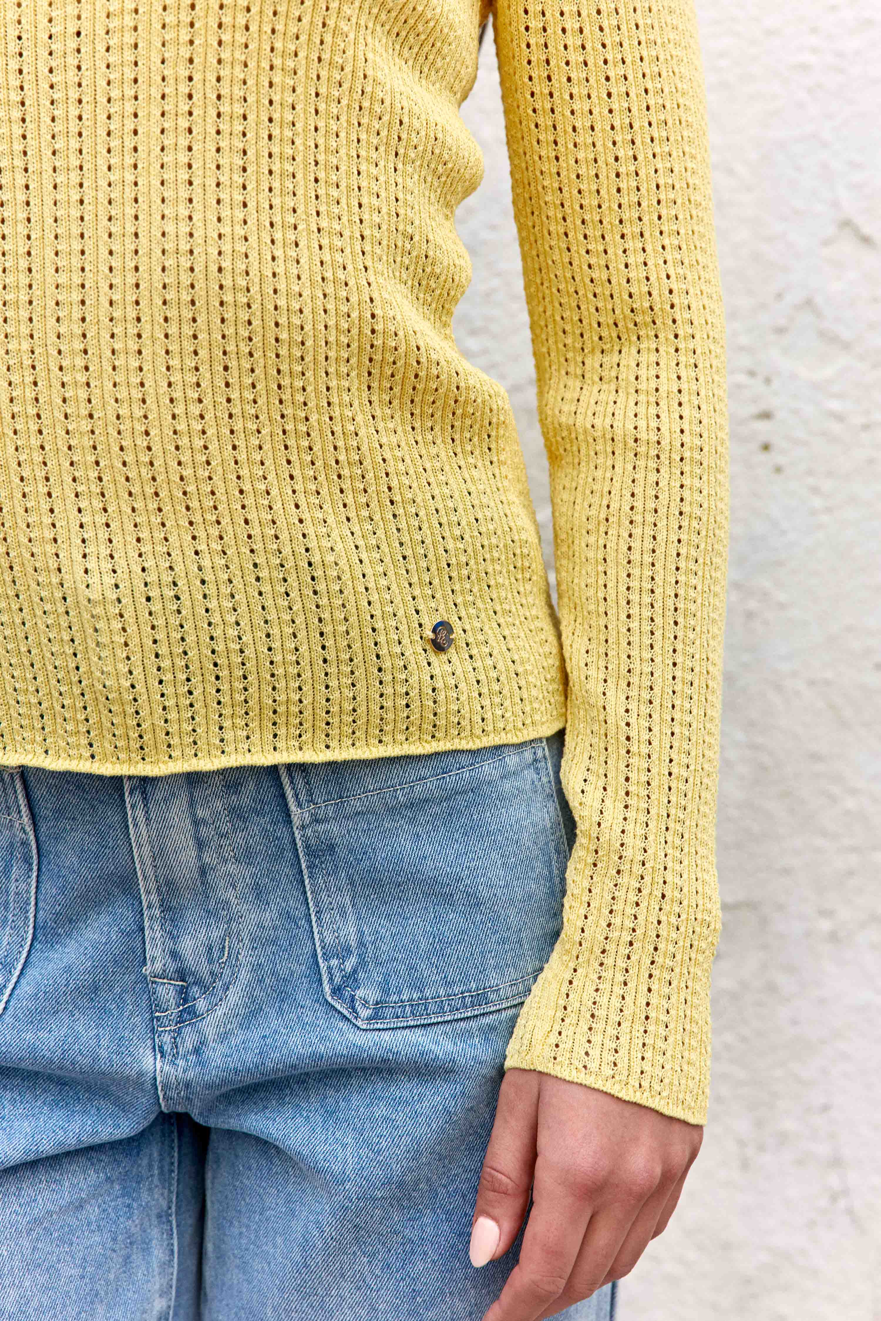 Pulls Pull - MALTA - 11-ecru femme jaune La Petite Etoile Pulls Pull - MALTA - 11-ecru femme jaune Jaune